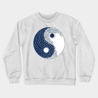 Yin yang great wave Crewneck Sweatshirt